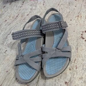 Baretraps Dalton Sandal Gray Blue Women's Size 10M Adjustable